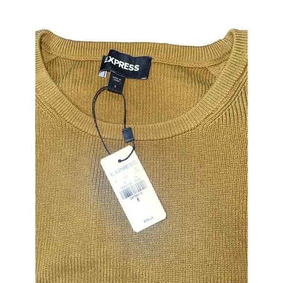 EXPRESS Women's Size Small Ribbed Padded Shoulder Sweater Retail $48.00 - Picture 10 of 14